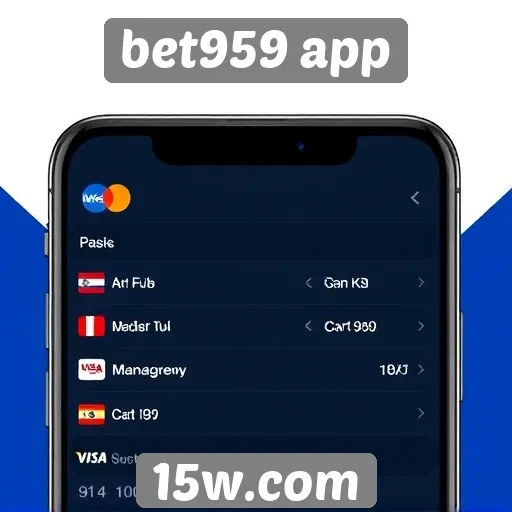 Métodos de pagamento disponíveis no bet959 app